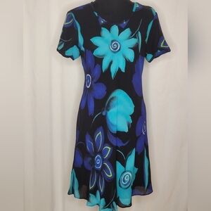 Jeffrey & Dara Vintage Floral Sheath Dress - Size 12P